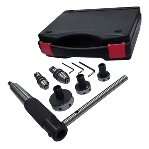 A.D INTERNATIONAL Imperial Die Holder Set with MT4 Shank for Tapping, Reaming And Threading on Lathe Tailstock Machine, MR-4Z6X-94BT
