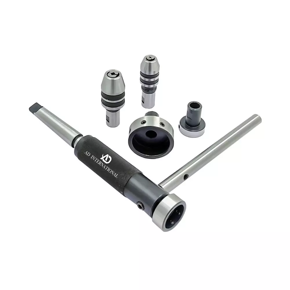 A.D INTERNATIONAL Tailstock Die Holder Set with MT3 Shank for Threading And Tapping On Lathe Machine, JO-LKTD-YQ4M
