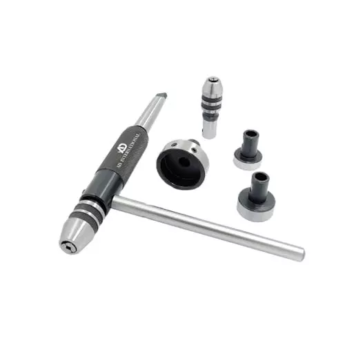 A.D INTERNATIONAL Tailstock Die Holder Set with MT3 Shank for Threading And Tapping On Lathe Machine, JO-LKTD-YQ4M