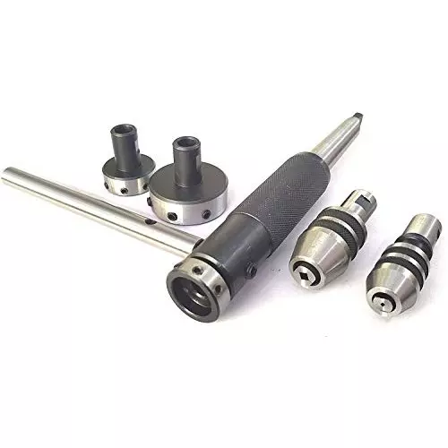 A.D INTERNATIONAL Tailstock Die Holder Set with MT4 Shank for Threading And Tapping On Lathe Machine, J4-PI5D-EUTL