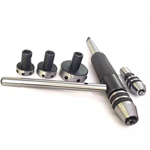 A.D INTERNATIONAL Tailstock Die Holder Set with MT4 Shank for Threading And Tapping On Lathe Machine, J4-PI5D-EUTL
