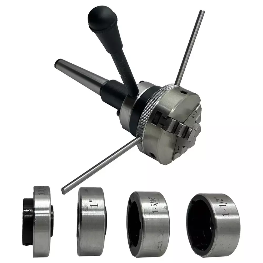 Assorts Tailstock Die Holder Set Alloy Steel 2MT 65 mm Chuck 3 Jaw