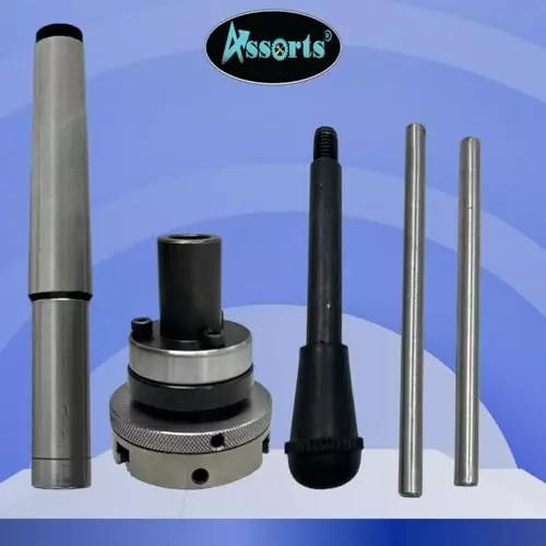 Assorts Tailstock Die Holder Set Alloy Steel 2MT 65 mm Chuck 3 Jaw