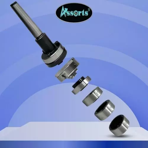 Assorts Tailstock Die Holder Set Alloy Steel 2MT 65 mm Chuck 3 Jaw