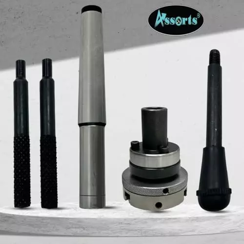 Assorts Tailstock Die Holder Set Alloy Steel 3MT 50 mm Chuck Self Centering 3 jaw