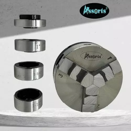 Assorts Tailstock Die Holder Set Alloy Steel 3MT 50 mm Chuck Self Centering 3 jaw