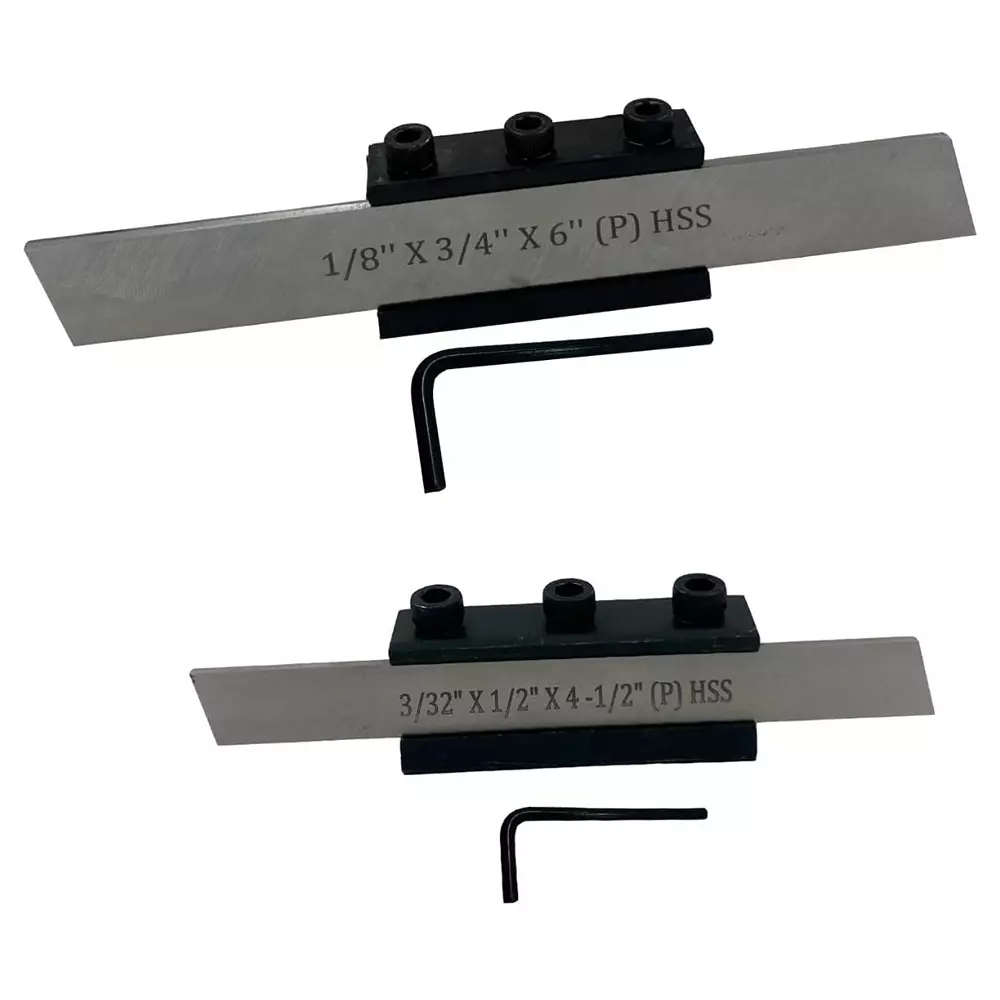Assorts Parting Cut Off Tool Holder Set Tool Steel Body & HSS Blade 12.7 & 19.05 mm Adjustable (Pack of 2)