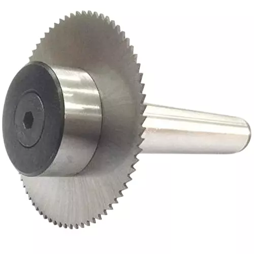 A.D INTERNATIONAL Slitting Slotting Saw Holder with 3MT Shank, 12 inch (12.7 mm) Drawbar Thread and Circular Saw Blade, 5H-2GIB-S935