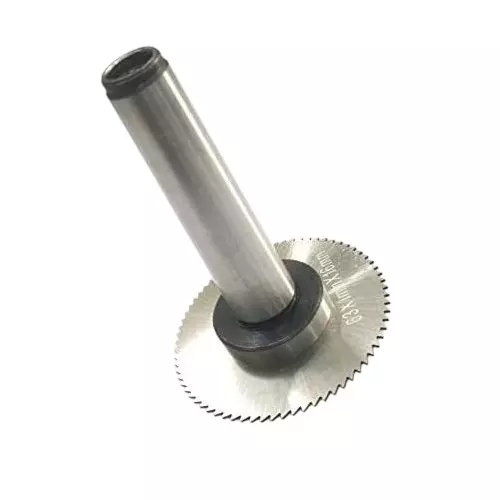 A.D INTERNATIONAL Slitting Slotting Saw Holder with 3MT Shank, 12 inch (12.7 mm) Drawbar Thread and Circular Saw Blade, 5H-2GIB-S935