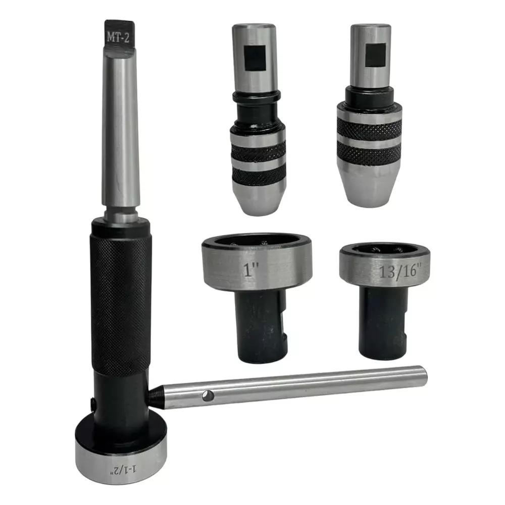 Assorts Imperial Die Holder Set 2MT Shank Tool Steel Circular for Threading & Tapping