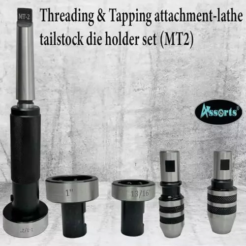 Assorts Imperial Die Holder Set 2MT Shank Tool Steel Circular for Threading & Tapping