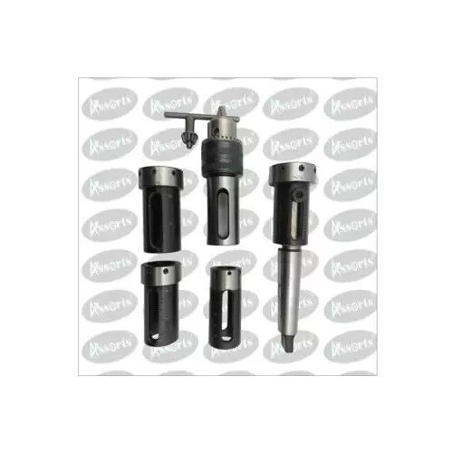 Assorts Attachments wth Die Holder & Drill Chuck High Speed Steel 38, 30, 25, 20 and 16 mm 1.5-10 mm MT-3 Size