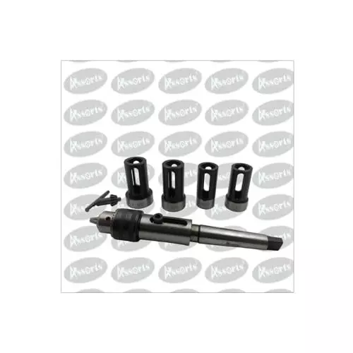Assorts Attachments wth Die Holder & Drill Chuck High Speed Steel 38, 30, 25, 20 and 16 mm 1.5-10 mm MT-3 Size