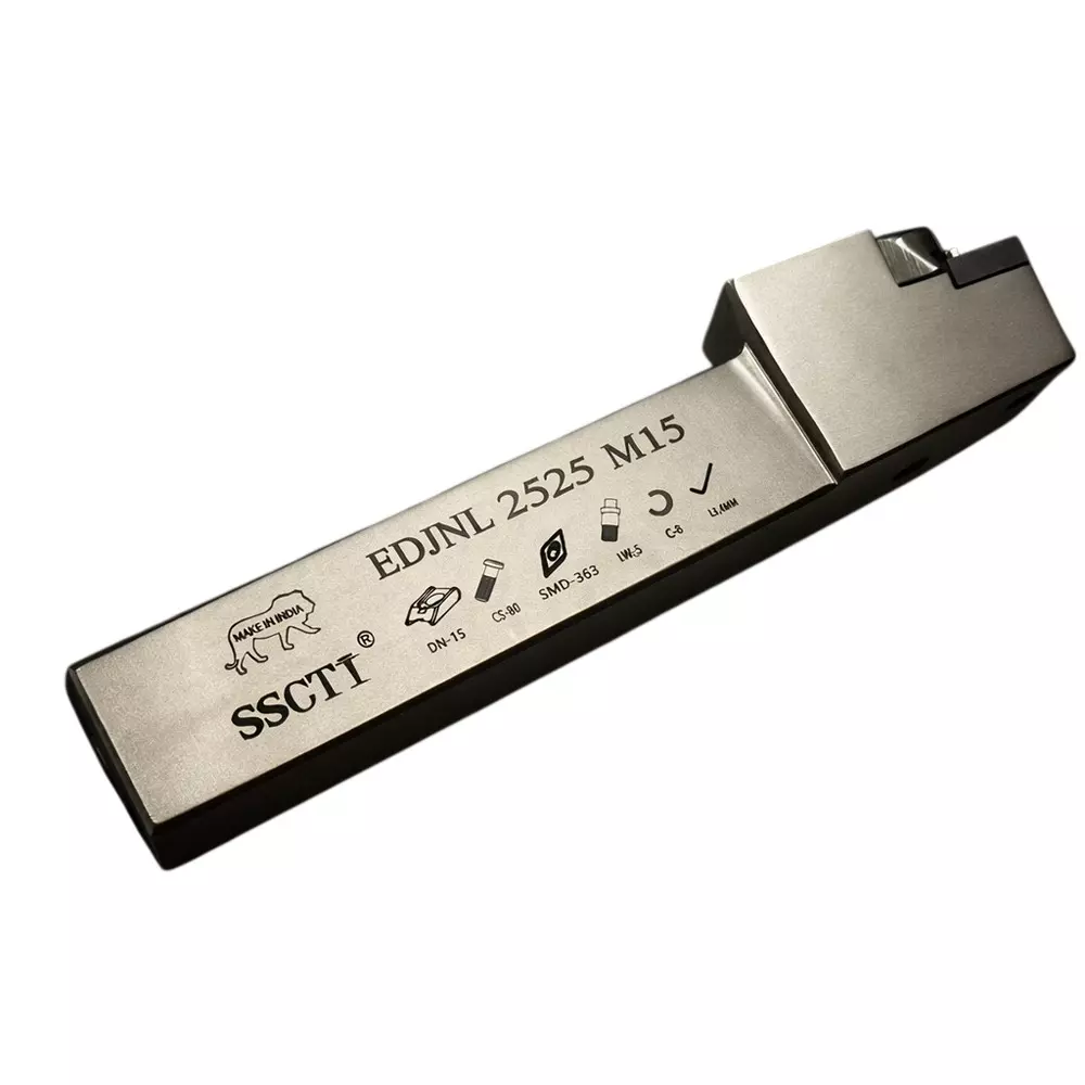 SSCTI Tool Holder Square Shank 25x25 mm Left Hand for CNC, VTL and Lath Machine, EDJNL 2525 M15