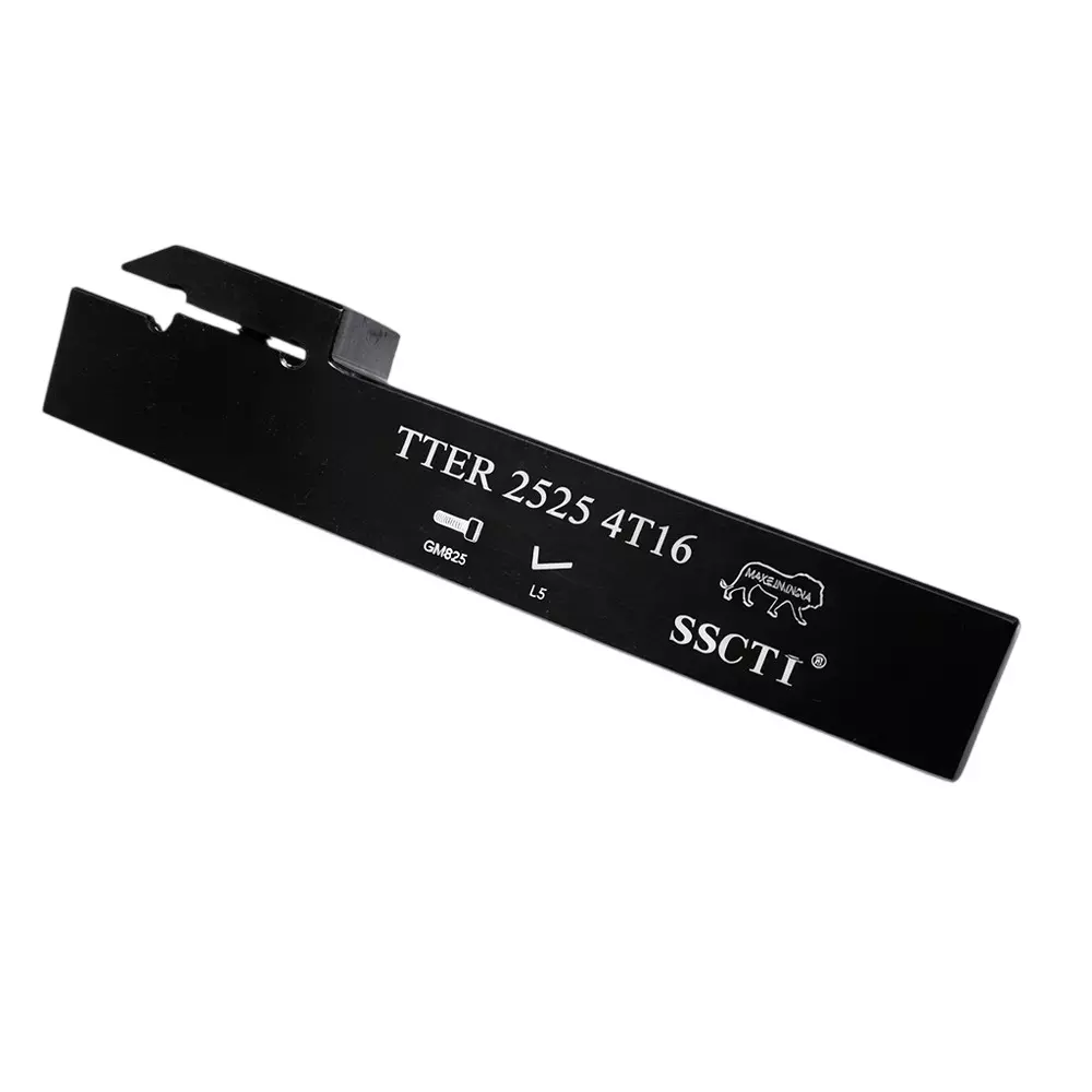 SSCTI Tool Holder Square Shank 25x25 mm Right Hand for CNC, VTL and Lath Machine, TTER 2525 4T16