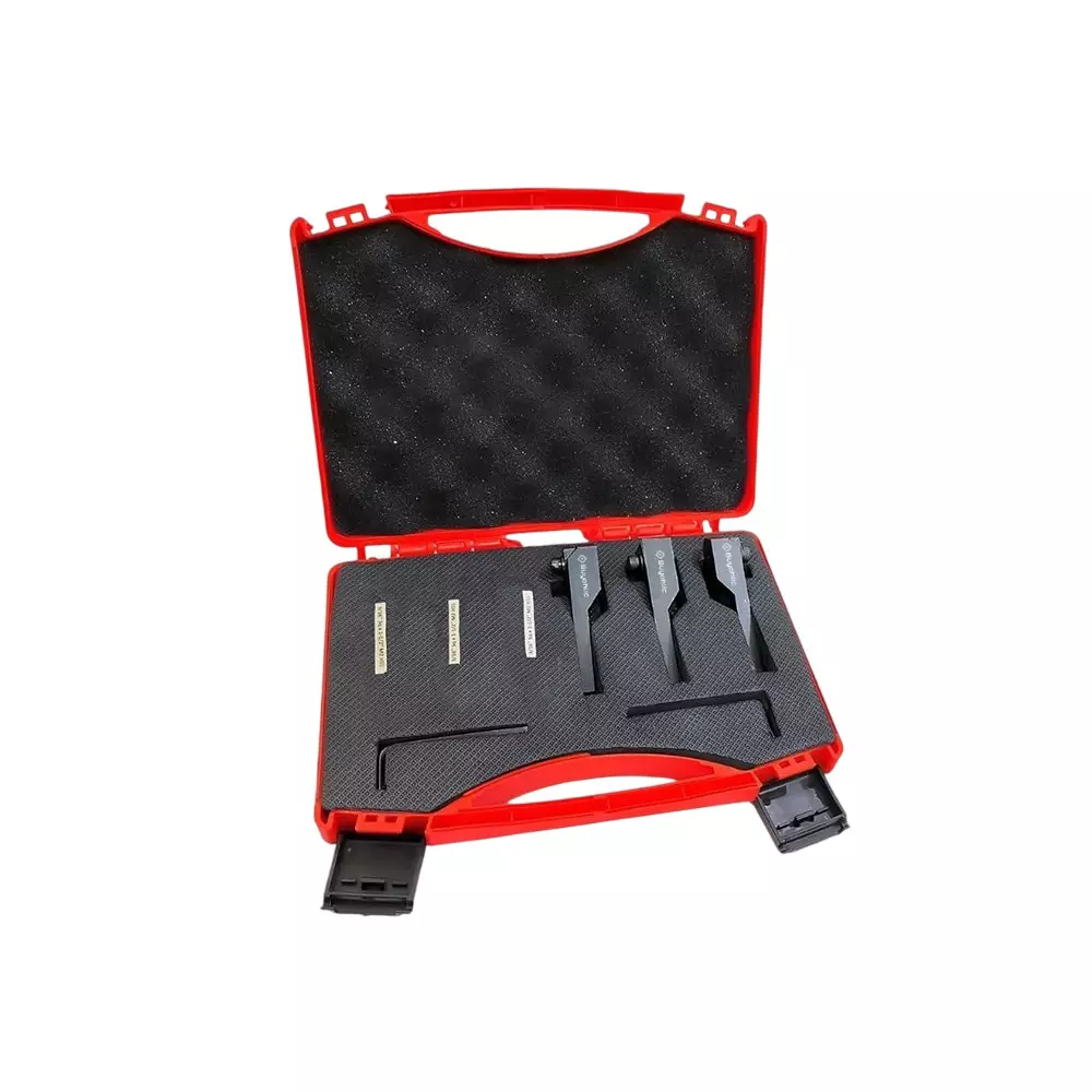 A.D INTERNATIONAL Small Lathe Turning Tool Set with 8 mm Square Shank, HSS Tool Bits and Plastic Case, MV-MJ4S-SCK6 (Set of 3)