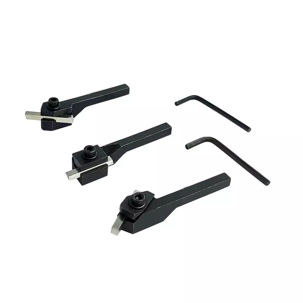 A.D INTERNATIONAL Small Lathe Turning Tool Sets With HSS Tool Bits and 10 mm Square Shank, Q8-06TH-QUTW (Set of 3)