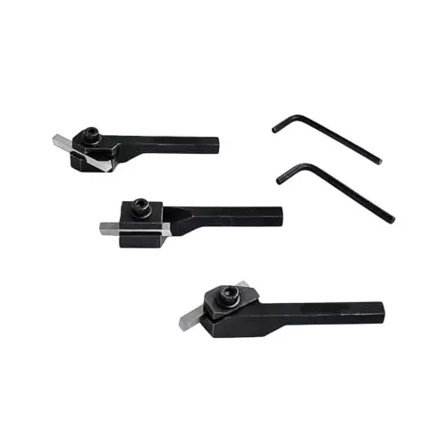A.D INTERNATIONAL Small Lathe Turning Tool Sets With HSS Tool Bits and 10 mm Square Shank, Q8-06TH-QUTW (Set of 3)