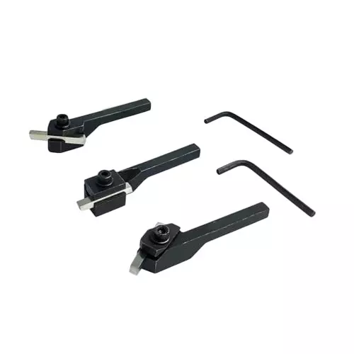 A.D INTERNATIONAL Small Lathe Turning Tool Sets With HSS Tool Bits and 10 mm Square Shank, Q8-06TH-QUTW (Set of 3)