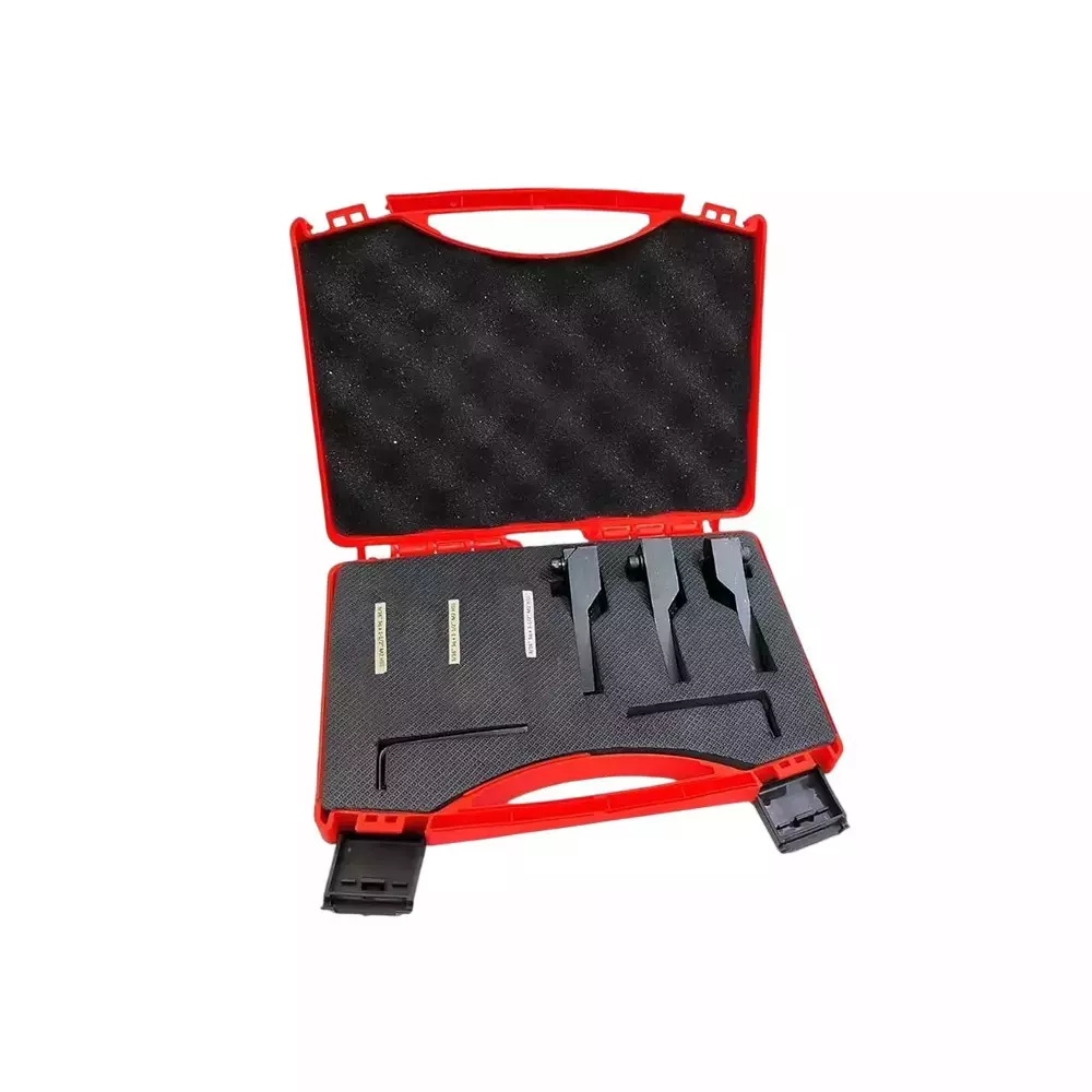 Buyohlic International Small Lathe Turning Tool Set with 8 mm Square Shank, HSS Tool Bits and Plastic Case, MV-MJ4S-SCK6 (Set of 3)