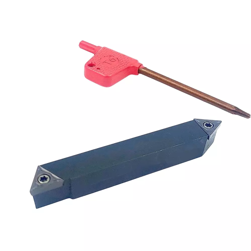 A.D INTERNATIONAL Double End Indexable RH & Center Cut Turning Tool with 20 mm Square Shank for CNC & Lathe Machine, 8Q-RVYR-TDC5