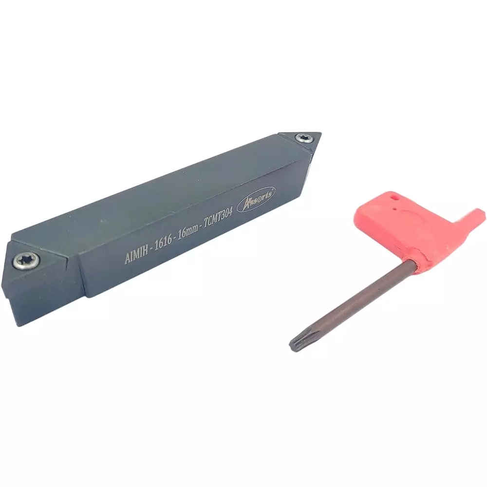 Assorts Double End Indexable RH & Center Cut Turning Tool Tool Steel Square Shank 16 mm Size with 2xTCMT Carbide Inserts