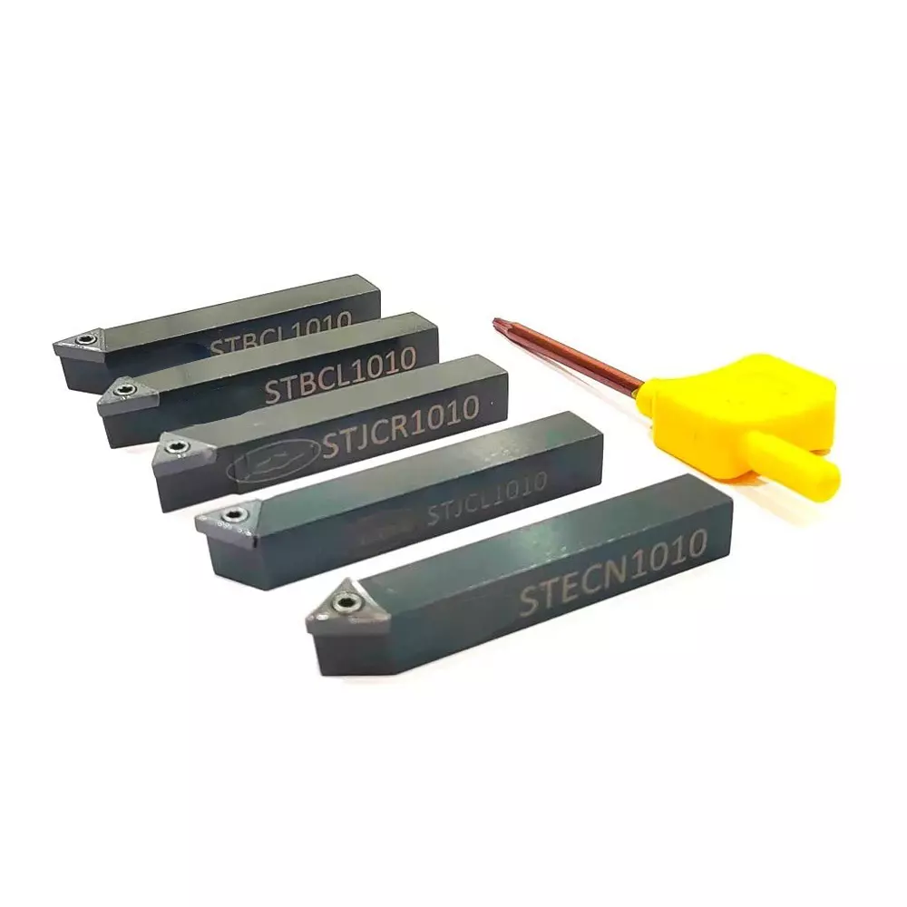 A.D INTERNATIONAL Indexable Turning Tool Set with 16 mm Square Shank for Lathe Machine, CV-8P50-GRW2