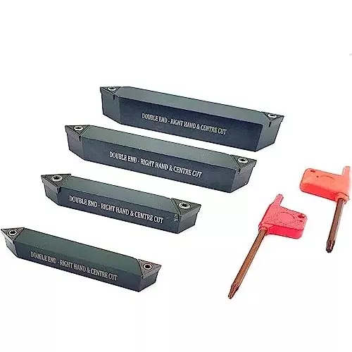 A.D INTERNATIONAL Double End Indexable RH & Center Cut Turning Tool with 10 mm Square Shank for CNC & Lathe Machine, Z8-M6RR-HOK0