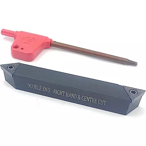 A.D INTERNATIONAL Double End Indexable RH & Center Cut Turning Tool with 16 mm Square Shank for CNC & Lathe Machine, 4N-2US8-1U75