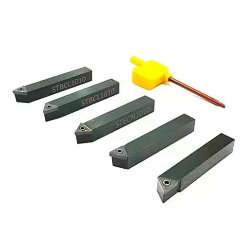 A.D INTERNATIONAL Indexable Turning Tool Set with 12 mm Square Shank for Lathe Machine, H1-XEIV-DBM6