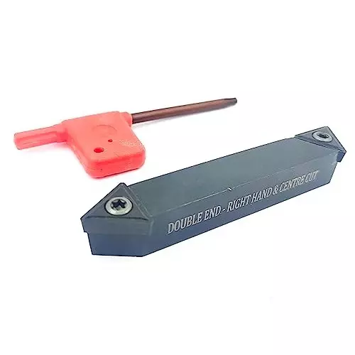 Assorts Double End Indexable RH & Center Cut Turning Tool Tool Steel Square Shank 12 mm Size with 2xTCMT Carbide Inserts