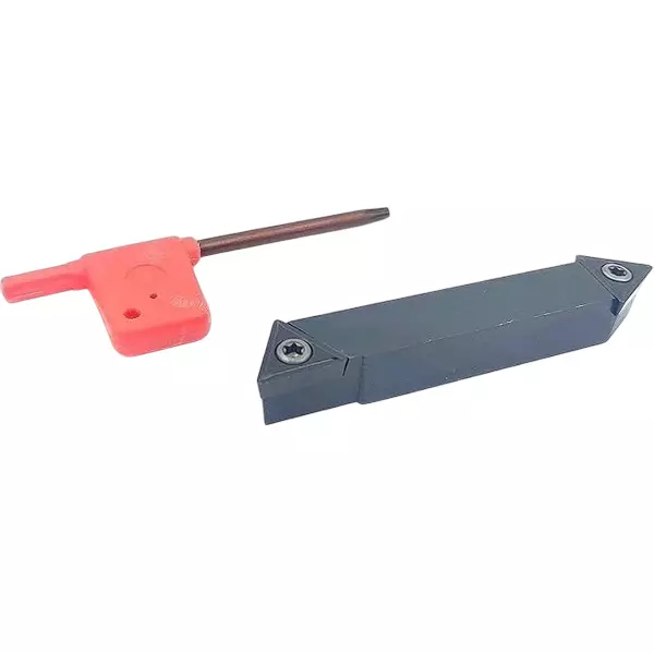 A.D INTERNATIONAL Double End Indexable RH & Center Cut Turning Tool with 12 mm Square Shank for CNC & Lathe Machine, U6-YHD9-I68B