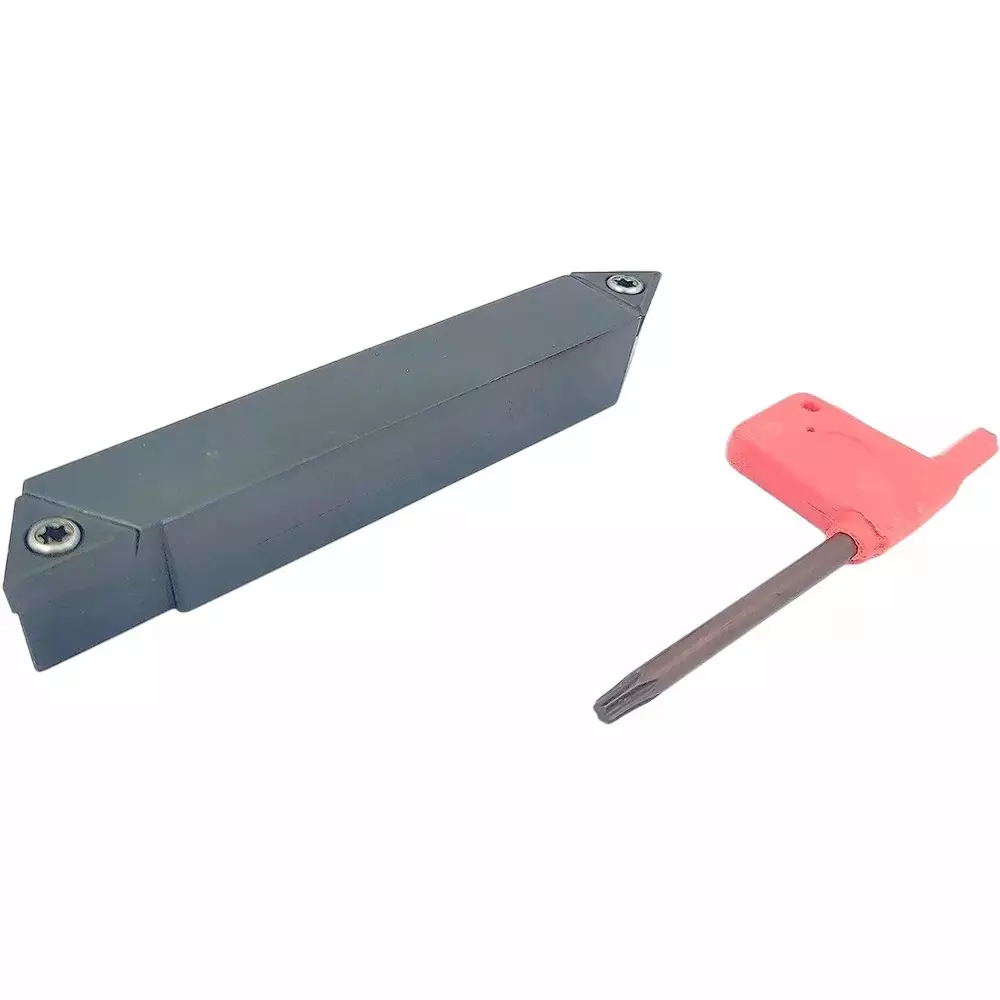 Buyohlic International Double End Indexable RH & Center Cut Turning Tool with 16 mm Square Shank for CNC & Lathe Machine, 4N-2US8-1U75