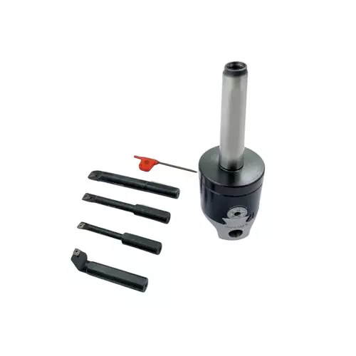 A.D INTERNATIONAL Boring Head Diameter 2 inch (50 mm) Imperial Standard MT2 Shank and M10 x 1.5 Drawbar with Indexable Boring Bars, 20-BH-421