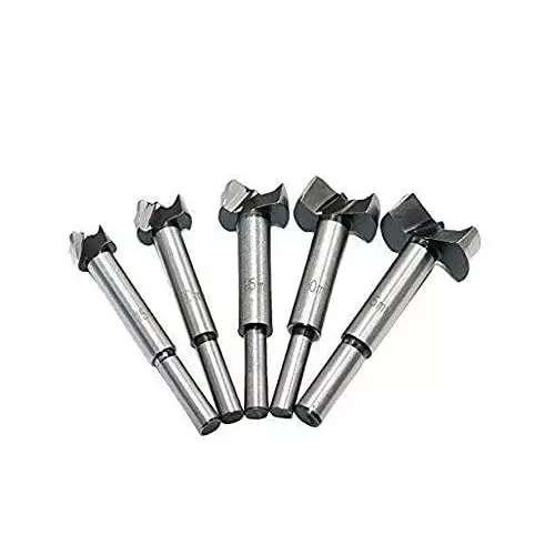 Veltrix 5 Pcs TCT Forstner Bit Set (15 to 35 mm) Size for Hinge Boring