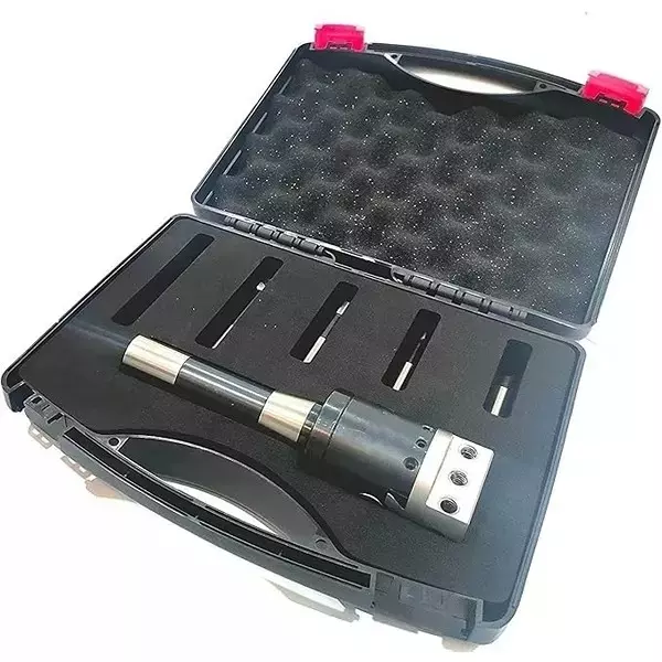 Buyohlic International Boring Head Diameter 2 inch R8 Shank, 7/16 Unf Drawbar 1 Div. 0.0005 with 5 Pcs HSS Boring Bars, 41-CYJ1-LP44