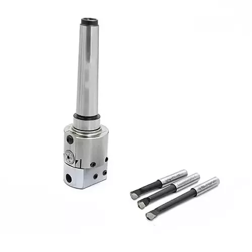 Buyohlic International 38 mm Boring Head 1 Div 0.015 mm 2MT Shank with Carbide Brazed Tools, NM-9V8C-QG78