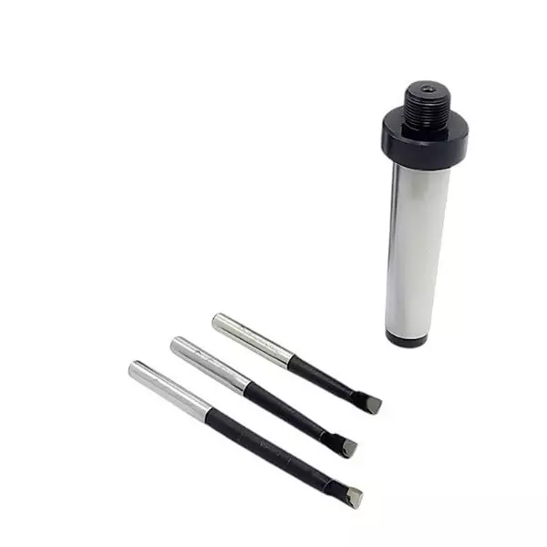 A.D INTERNATIONAL Boring Head Diameter 1.5 inch 2MT Shank, M10 x 1.5 Drawbar 1 Div. 0.001 with 3 Carbide Tipped HSS Cutting Tools, OL-W5KA-A3GJ