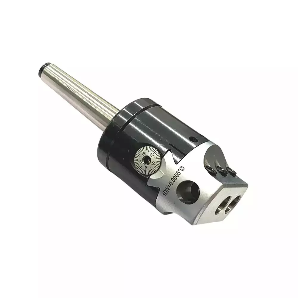 Buyohlic International Boring Head 2 inch (50 mm) Diameter 1/2 inch (12.7 mm) 3MT Shank M12x1.75 Drawbar for Milling and Lathe Machine, 48-OOPB-LMCD