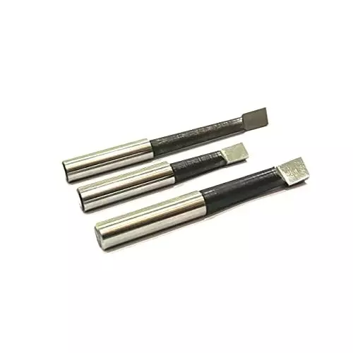 A.D INTERNATIONAL Boring Head Diameter 1.5 inch R8 Shank, 7/16 Unf Drawbar 1 Div. 0.001 with 3 Carbide Tipped HSS Cutting Tools, UJ-VXDF-S9IX