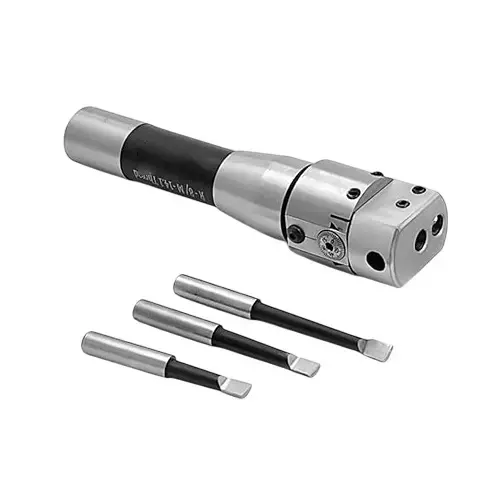 Buyohlic International 38 mm Boring Head 1 Div 0.015 mm R8 Shank with HSS Tools, JU-CLKS-MR80