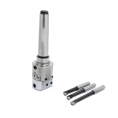 Buyohlic International 38 mm Boring Head 1 Div 0.015 mm 3MT Shank with Carbide Brazed Tools, 1J-YRLV-QM86