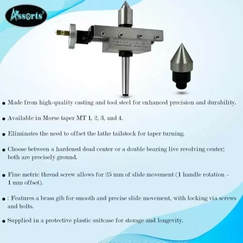 Assorts Patent Design Taper Turning Set Tool Steel Morse Taper MT1