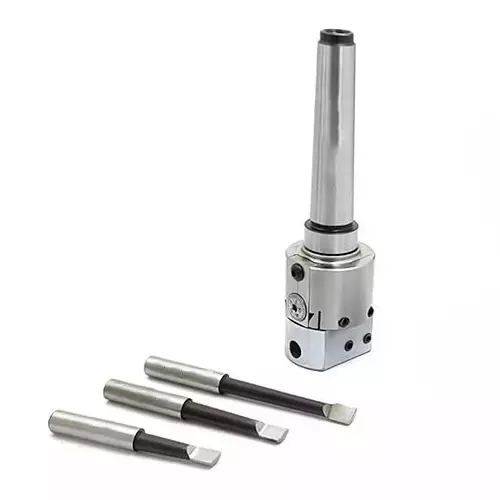 Buyohlic International 38 mm Boring Head 1 Div 0.015 mm 3MT Shank with HSS Tools, XQ-HG5D-NREK