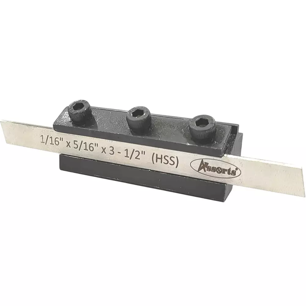 Assorts T-Parting Cut off Holder with Blade Quality Tool Steel 1.58x12.7x88.90 mm 6 mm Shank Dia