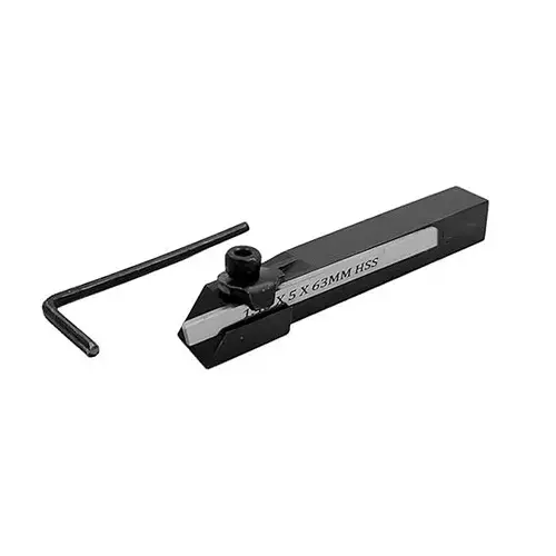 A.D INTERNATIONAL 6 mm Square Parting Tool + HSS Blade for Small Unimat and EMCO Lathes, NY-KGB5-GTM8 (Pack of 3 Kit)