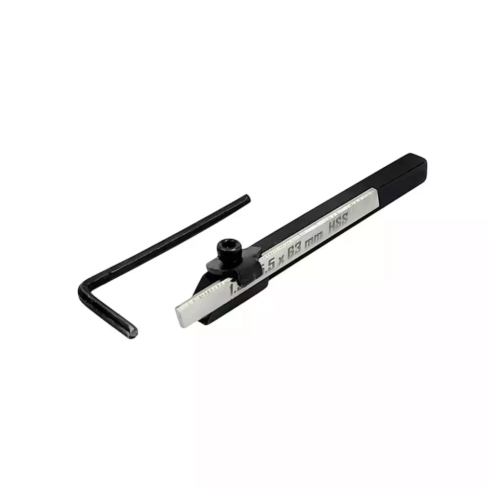 A.D INTERNATIONAL Mini Cut off Parting Tool and HSS Blade with 8 mm Square Shank for Emco Unimat Lathes, G0-AX6V-3YI9 (Pack of 3 Kit)