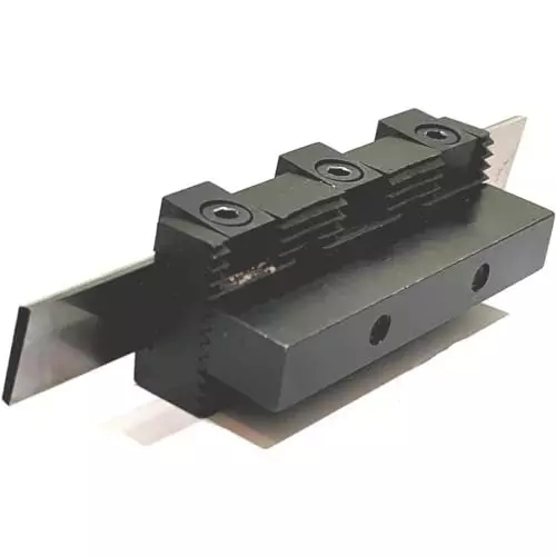 A.D INTERNATIONAL Parting Cut Off Tool Holders with 3/32 x 1/2 x 4-1/2 inch Blade Size 8 mm Shank with Adjustable Center Height, MX-PW82-DIKR