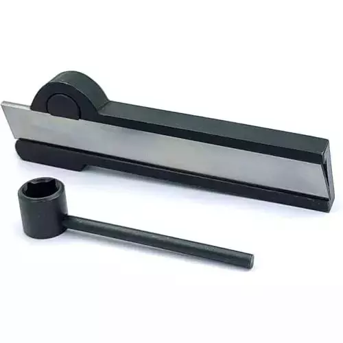 Buyohlic International Straight Shank Lathe Cut Off Parting Tool Holder with HSS Blade Size 1/8 x 3/4 x 6 inch, V2-GKBY-4S3S