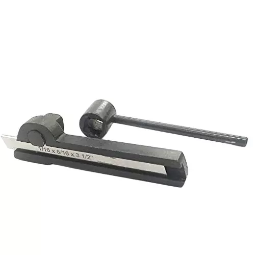 A.D INTERNATIONAL Parting Cut Off Tool Holder With No Extra Blade, 13.95 mm Width and Blade Size 1/16 x 5/16 x 3-1/2 inch, L8-MCNC-QWKB